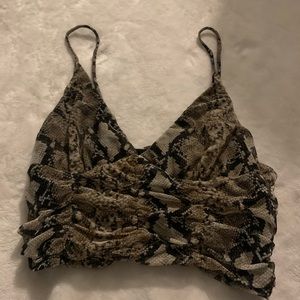 urban outfitters snake print top